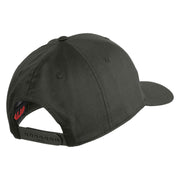 US Air Force Wing Embroidered Solid Cotton Twill Pro Cap - Charcoal OSFM