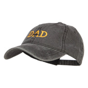 Mustache Dad Embroidered Washed Cap