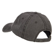 Mustache Dad Embroidered Washed Cap