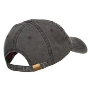 Mustache Dad Embroidered Washed Cap