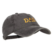 Mustache Dad Embroidered Washed Cap