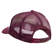 Born to Fly Embroidered Foam Panel Mesh Snapback - Maroon-White OSFM