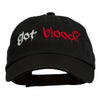 Halloween Got Blood Embroidered Low Profile Washed Cap