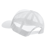 Licensed Eagle Navy Retired Embroidered Retro Trucker Cap - White OSFM