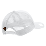 Licensed Eagle Navy Retired Embroidered Retro Trucker Cap - White OSFM