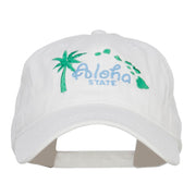 Hawaii Aloha State Embroidered Cap