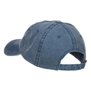 Mustache Dad Embroidered Washed Cap