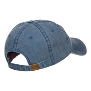 Mustache Dad Embroidered Washed Cap