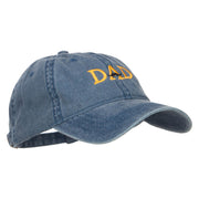 Mustache Dad Embroidered Washed Cap