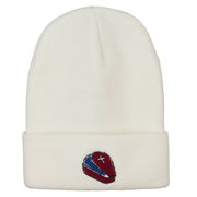 Halloween Coffin Embroidered Long Beanie