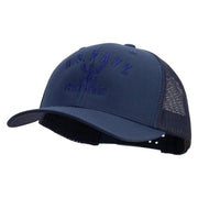 Eagle Navy Retired Embroidered Retro Trucker Cap