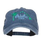 Hawaii Aloha State Embroidered Cap