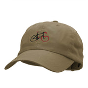 Heart Wheel Bike Embroidered Cotton Twill Cap