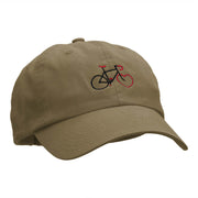 Heart Wheel Bike Embroidered Cotton Twill Cap