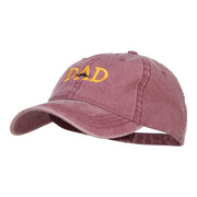 Mustache Dad Embroidered Washed Cap