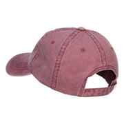 Mustache Dad Embroidered Washed Cap