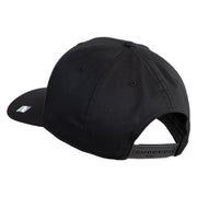USAF Blue Letter Embroidered Solid Cotton Twill Pro Style Cap - Black OSFM