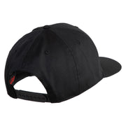 USAF Blue Letter Embroidered Solid Cotton Twill Pro Style Cap - Black OSFM