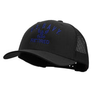 Eagle Navy Retired Embroidered Retro Trucker Cap