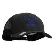 Eagle Navy Retired Embroidered Retro Trucker Cap