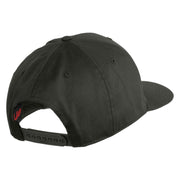 USAF Blue Letter Embroidered Solid Cotton Twill Pro Style Cap - Charcoal OSFM