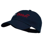 Halloween Got Blood Embroidered Low Profile Washed Cap