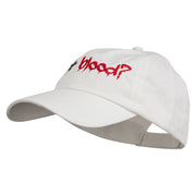 Halloween Got Blood Embroidered Low Profile Washed Cap