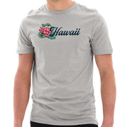 Hawaii State Flower Graphic Design Short Sleeve Cotton Jersey T-Shirt