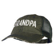 Grandpa Embroidered Low Profile Mesh Cap