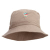 Reggae Lion Embroidered Bucket Hat - Khaki OSFM