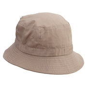 Reggae Lion Embroidered Bucket Hat - Khaki OSFM