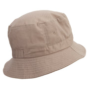 Reggae Lion Embroidered Bucket Hat - Khaki OSFM