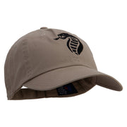 King Cobra Embroidered Low Profile Dyed Cotton Twill Cap - Khaki OSFM