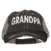 Grandpa Embroidered Low Profile Mesh Cap