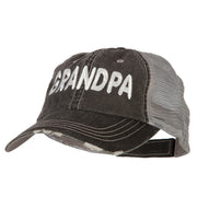 Grandpa Embroidered Low Profile Mesh Cap