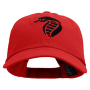 King Cobra Embroidered Low Profile Dyed Cotton Twill Cap - Red OSFM