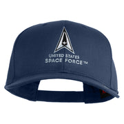 US Space Force with Delta Embroidered Solid Cotton Twill Cap - Navy OSFM