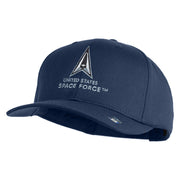 US Space Force with Delta Embroidered Solid Cotton Twill Cap - Navy OSFM