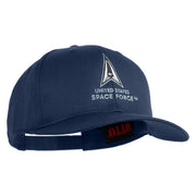 US Space Force with Delta Embroidered Solid Cotton Twill Cap - Navy OSFM