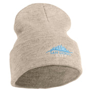 San Diego City Skyline Embroidered 12 Inch Long Knitted Beanie - Birch OSFM