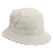 Reggae Lion Embroidered Bucket Hat - White OSFM