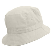 Reggae Lion Embroidered Bucket Hat - White OSFM