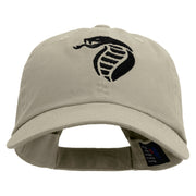 King Cobra Embroidered Low Profile Dyed Cotton Twill Cap - Putty OSFM