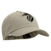 King Cobra Embroidered Low Profile Dyed Cotton Twill Cap - Putty OSFM