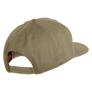US Space Force with Delta Embroidered Solid Cotton Twill Cap - Khaki OSFM