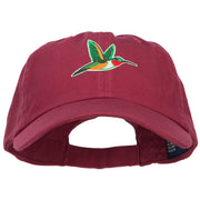 Hummingbird Patched Low Profile Cotton Cap