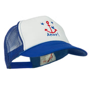 Anchor Stars Ahoy Embroidered Foam Mesh Back Cap