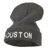 Houston City Embroidered Long Beanie