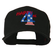 Happy 4th Embroidered Cap