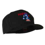 Happy 4th Embroidered Cap